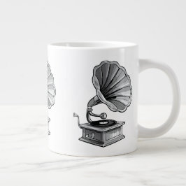 Taza De Café Gigante Gramófono