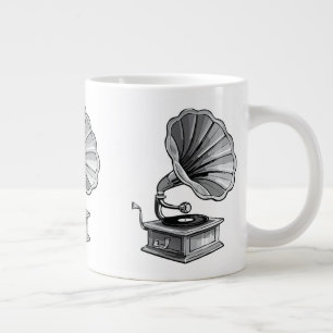 Taza De Café Gigante Gramófono