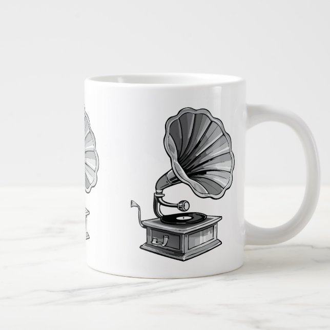 Taza De Café Gigante Gramófono (Derecha)