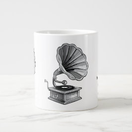 Taza De Café Gigante Gramophone