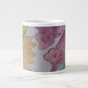 Taza De Café Gigante Gran alfombra del jardín de cabañas inglés