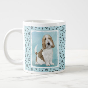 Taza De Café Gigante Gran Basset Griffon Vendeen - Arte Perro Original