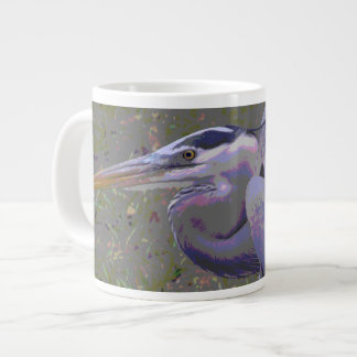 Taza De Café Gigante Gran desafío de la garza azul