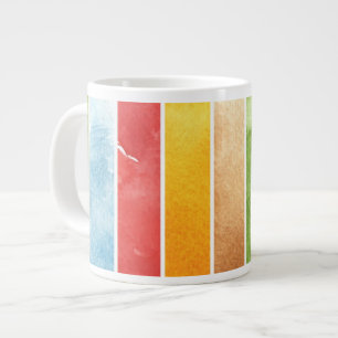 Taza De Café Gigante gran fondo de la acuarela - pinturas 5 de la