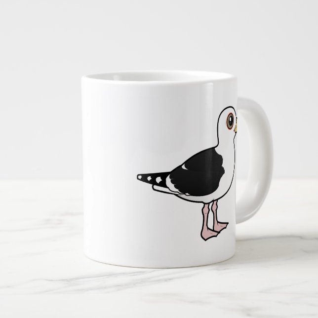 Taza De Café Gigante Gran gaviota de espalda negra de Birdorable (Derecha)