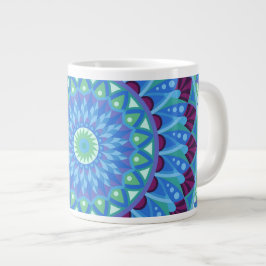 Taza De Café Gigante Gran Mandala Midnight Dreams Zen Tamaño Grande