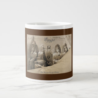Taza De Café Gigante Gran templo de Abu Simbel II Jumbo Café Mug