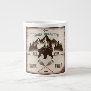 Taza De Café Gigante Grandes montañas humeantes, oso TN