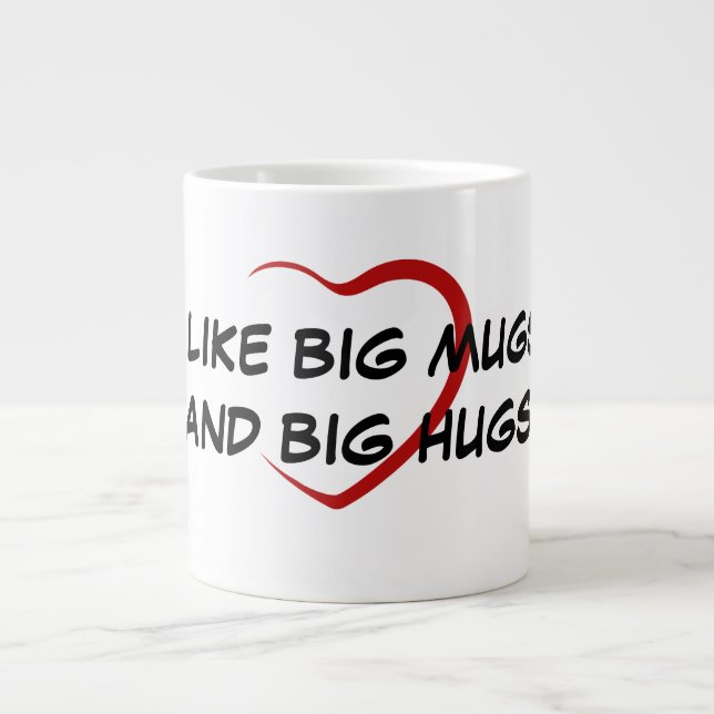 TAZA DE CAFÉ GIGANTE GRANDES MUGS Y GRANDES HUEVOS (Frente)