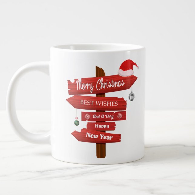 Taza De Café Gigante Grandes Navidades (Izquierda)