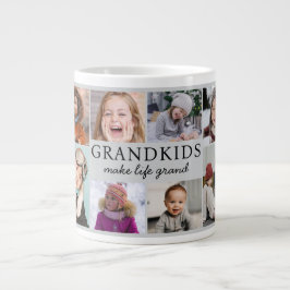 Taza De Café Gigante Grandkids Make Life Grand Photo Collage Keepsake