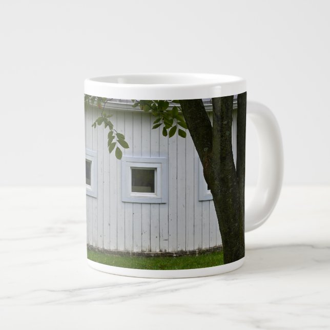 Taza De Café Gigante Granero Blanco (Derecha)