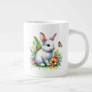Taza De Café Gigante Granja de animales bebé conejo sublimación Clipart