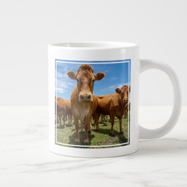 Taza De Café Gigante Granjas | Grupo Vaca Marrón (Derecha)