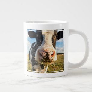 Taza De Café Gigante Granjas   Mascado de vacas de Holstein