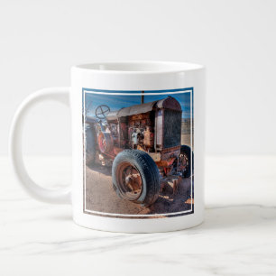 Taza De Café Gigante Granjas   Rusty Antique Tractor
