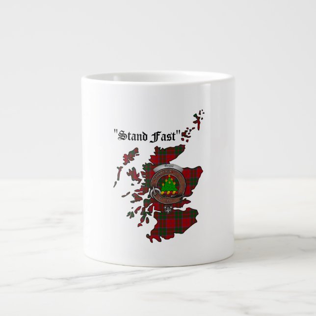 Taza De Café Gigante Grant Clan Badge Jumbo Mug (Frente)