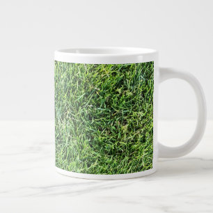 Taza De Café Gigante Grasa verde divertido patrón de textura foto real
