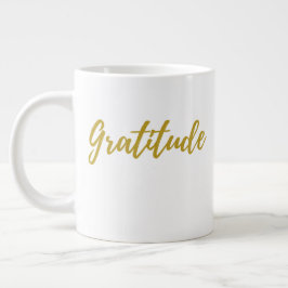 Taza De Café Gigante Gratitude 20 oz Jumbo Mug
