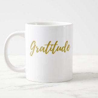 Taza De Café Gigante Gratitude 20 oz Jumbo Mug