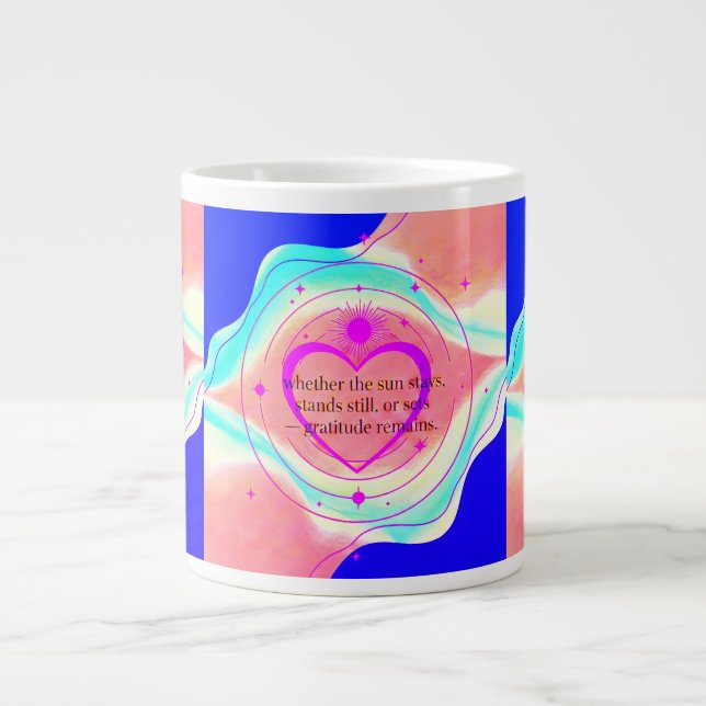 Taza De Café Gigante Gratitude Remains™: A Love-Led Morning & Night Mug (Frente)