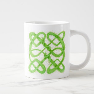 Taza De Café Gigante GREEN CELTIC KNOT Big Mug
