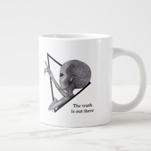 Taza De Café Gigante Grey Alien, la verdad está ahí fuera