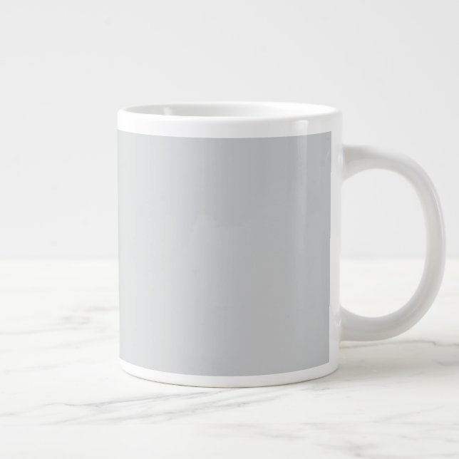 Taza De Café Gigante Gris claro simple (Derecha)