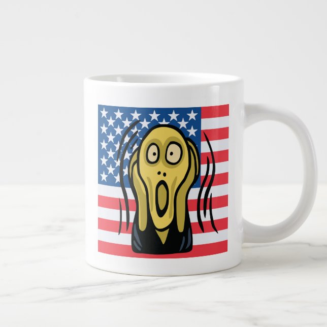 Taza De Café Gigante Gritar americano (Derecha)