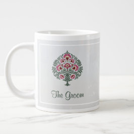 Taza De Café Gigante Groom Mug - Jumbo Mug Floral - Versatil Regalo