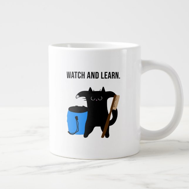 Taza De Café Gigante Grumpy Cat Teaches Climbing Collection (Derecha)