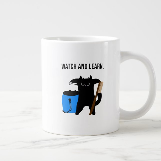 Taza De Café Gigante Grumpy Cat Teaches Climbing Collection (Derecha)
