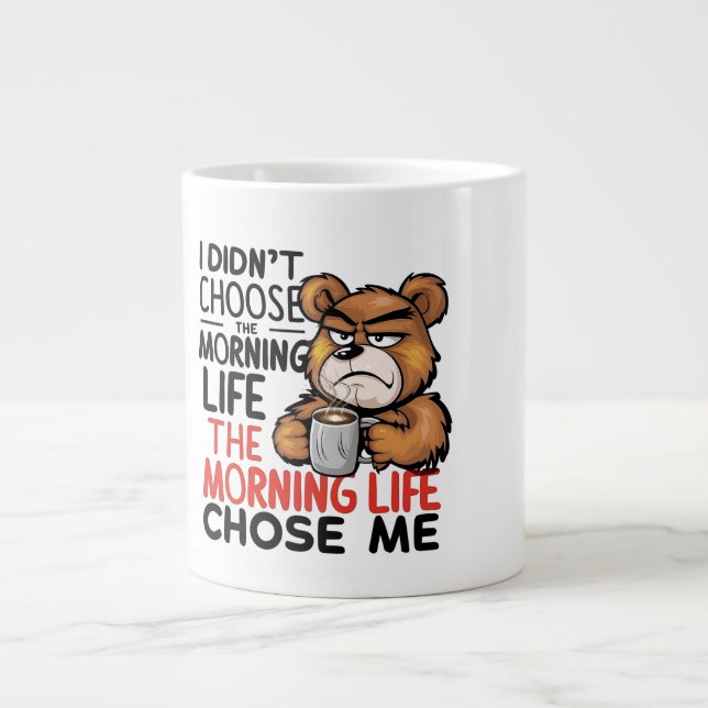 Taza De Café Gigante Grumpy Personalizado Bear (Frente)