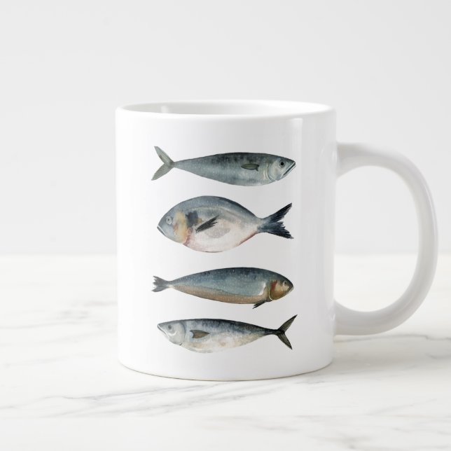 Taza De Café Gigante Grupo de los Cuatro Peces (Derecha)