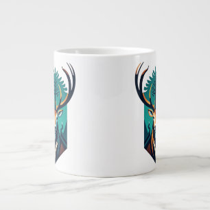 Taza De Café Gigante Guardián de los bosques - El espíritu del Stag