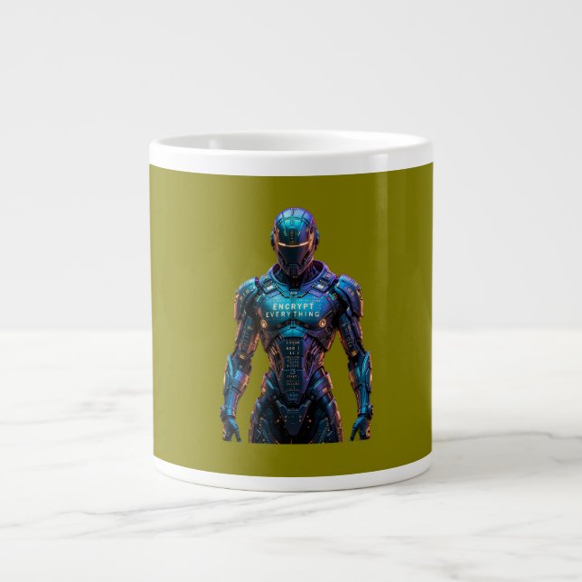 Taza De Café Gigante Guardian Encrypt Everything (Frente)