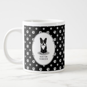 Taza De Café Gigante Guay Boston Terrier con gafas de sol (negro)