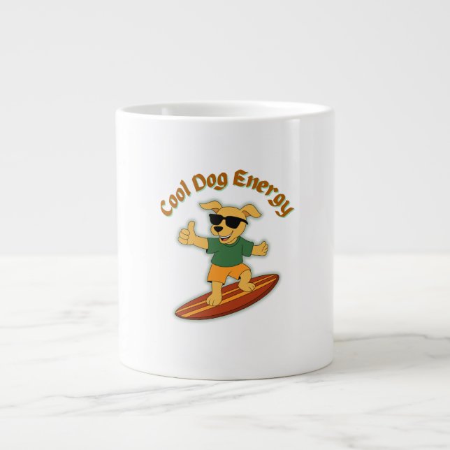 Taza De Café Gigante Guay Dog Energy (Frente)