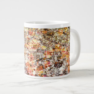 Taza De Café Gigante Guay, fondo abstracto moderno y colorido