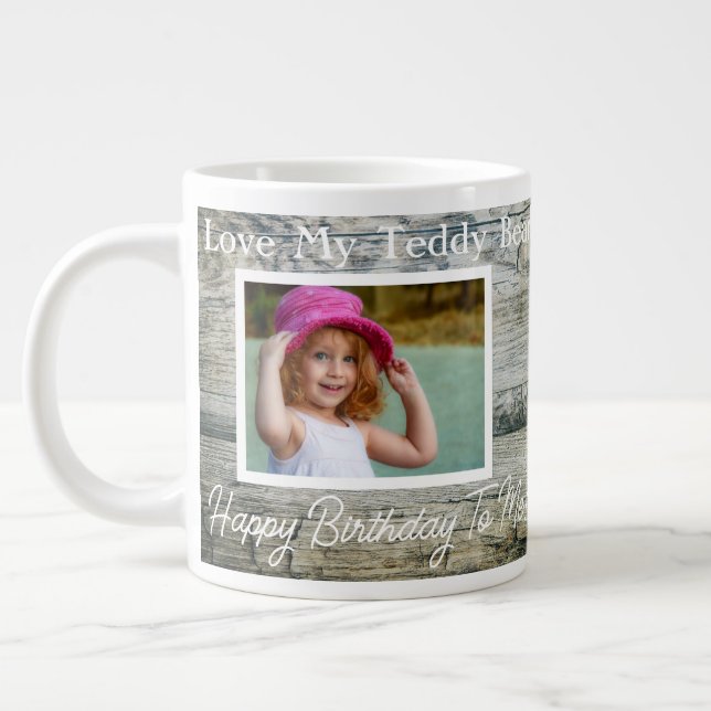 Taza De Café Gigante Guay Love My Teddy Bear Photo (Izquierda)