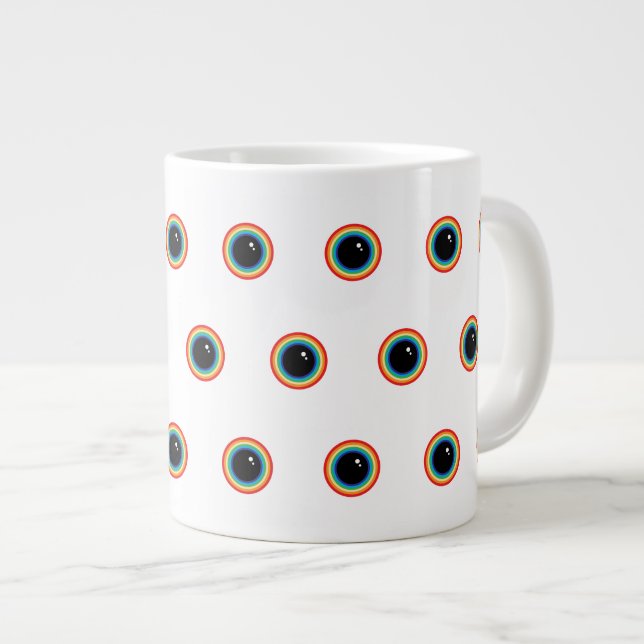 Taza De Café Gigante Guay Rainbow Eyes (Derecha)