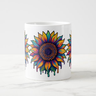 Taza De Café Gigante Guay Trippy Sunflower