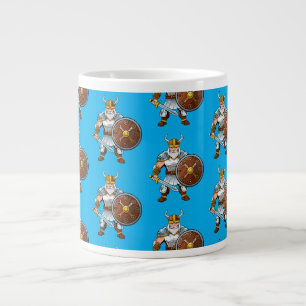 Taza De Café Gigante Guerrero vikingo o galo
