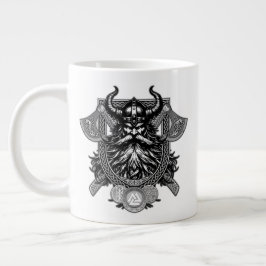 Taza De Café Gigante Guerrero vikingo Odín