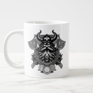 Taza De Café Gigante Guerrero vikingo Odín