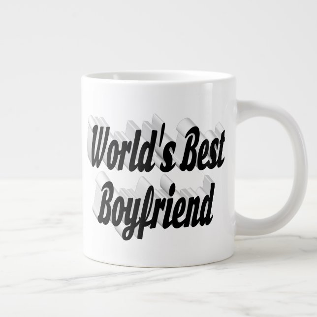 Taza De Café Gigante Guión negro para novio (Derecha)