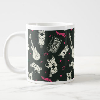 Taza De Café Gigante Guitarra de Punk Scooby-Doo y patrón de amp