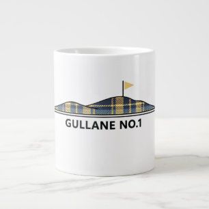 Taza De Café Gigante Gullane Golf Regalo de Golf Escocés de Tartán 