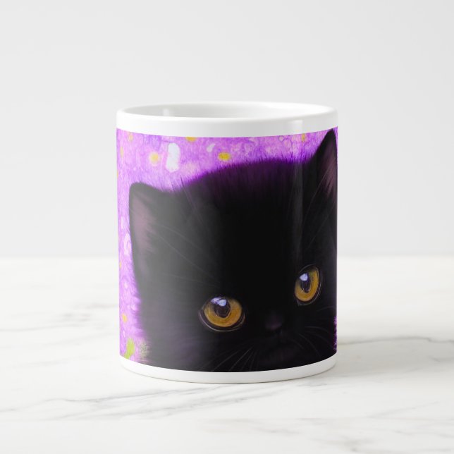 Taza De Café Gigante Gustav Klimt Cat (Frente)