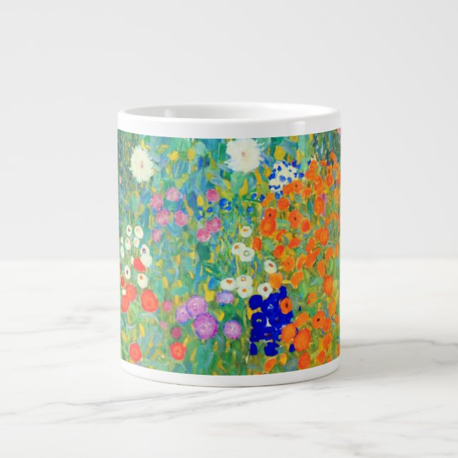 Taza De Café Gigante Gustav Klimt Flower Garden (Frente)
